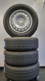 4 gebruikte stalen velgen met Goodyear zomerbanden, Ophalen, -, Banden en Velgen, -