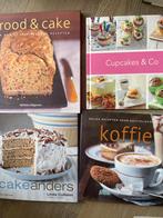 Vier Kookboeken: Brood, Cake, Cupcakes & Koffie, Ophalen of Verzenden, Zo goed als nieuw, Europa, Taart, Gebak en Desserts