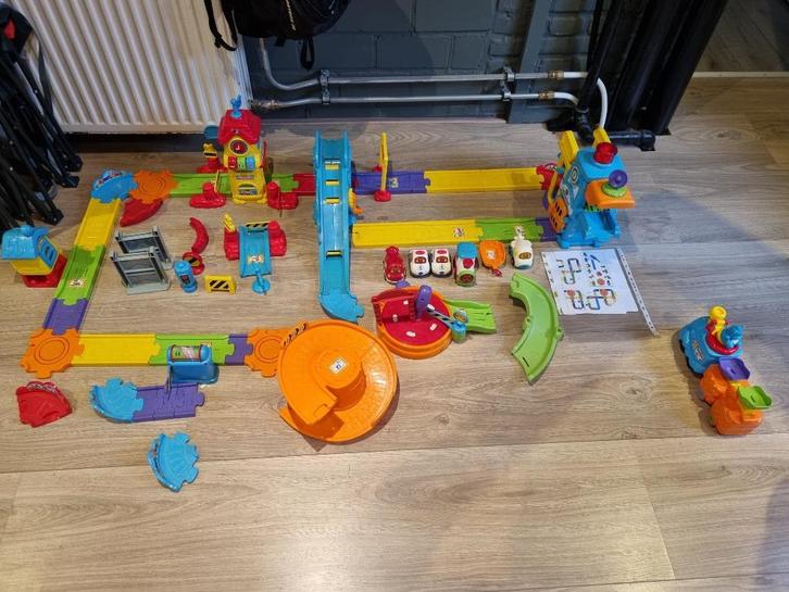Vtech treinbaan + extra’s, Kinderen en Baby's, Speelgoed | Vtech, Gebruikt, Ophalen of Verzenden