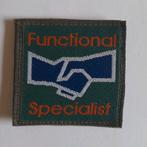 Uitzend borstembleem FUNCTIONAL SPECIALIST, Embleem of Badge, Nederland, Ophalen of Verzenden, Landmacht