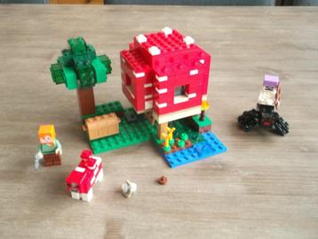 lego minecraft 21179 the mushroom house (2022) beschikbaar voor biedingen