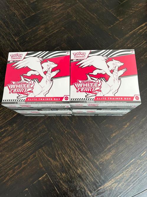 Pokémon Elite Trainer Box Scarlet & Violet White Flare, Hobby en Vrije tijd, Verzamelkaartspellen | Overige, Nieuw, Ophalen of Verzenden