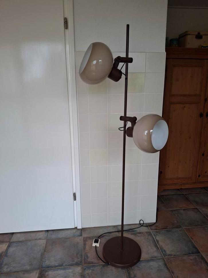 Vintage Dijkstra bollenlamp vloerlamp mushroom lamp, Huis en Inrichting, Lampen | Vloerlampen, Gebruikt, 150 tot 200 cm, Kunststof