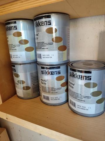 Sikkens Alpha Tacto & Peintagone Aqua Verf 1L per blik beschikbaar voor biedingen