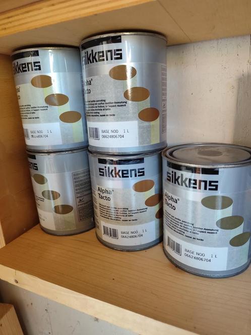Sikkens Alpha Tacto & Peintagone Aqua Verf 1L per blik, Doe-het-zelf en Verbouw, Verf, Beits en Lak, Gebruikt, Verf, Minder dan 5 liter