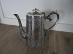 Engelse verzilverde thee/koffiepot met melkkannetje., Ophalen of Verzenden