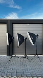 Godox MS300-D 3-Monolight Kit met accessoires, Ophalen, Zo goed als nieuw, Complete fotostudio