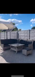 Loungeset in goede staat, Ophalen, 6 zitplaatsen, Zo goed als nieuw, Wicker