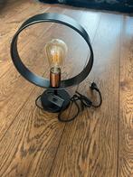 Zwart met goud tafel/vensterbank lampje., Huis en Inrichting, Lampen | Tafellampen, Ophalen of Verzenden, Zo goed als nieuw, Metaal