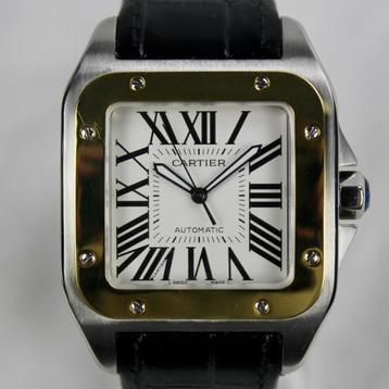 Cartier Santos 100 - 2656 - Staal/goud beschikbaar voor biedingen