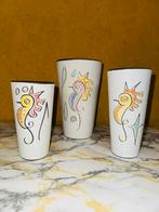 Vintage vazen Potterie Boonstra decor zeepaardjes, Ophalen