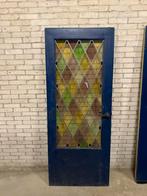 Binnen deur glas-in-lood, Doe-het-zelf en Verbouw, Deuren en Horren, Ophalen, 80 tot 100 cm, Binnendeur, 200 tot 215 cm