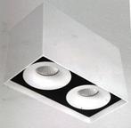 Opbouwblokje met uitsparingen voor spots - LED Spots - Wit, Metaal of Aluminium, Modern Strak, Nieuw, Ophalen of Verzenden