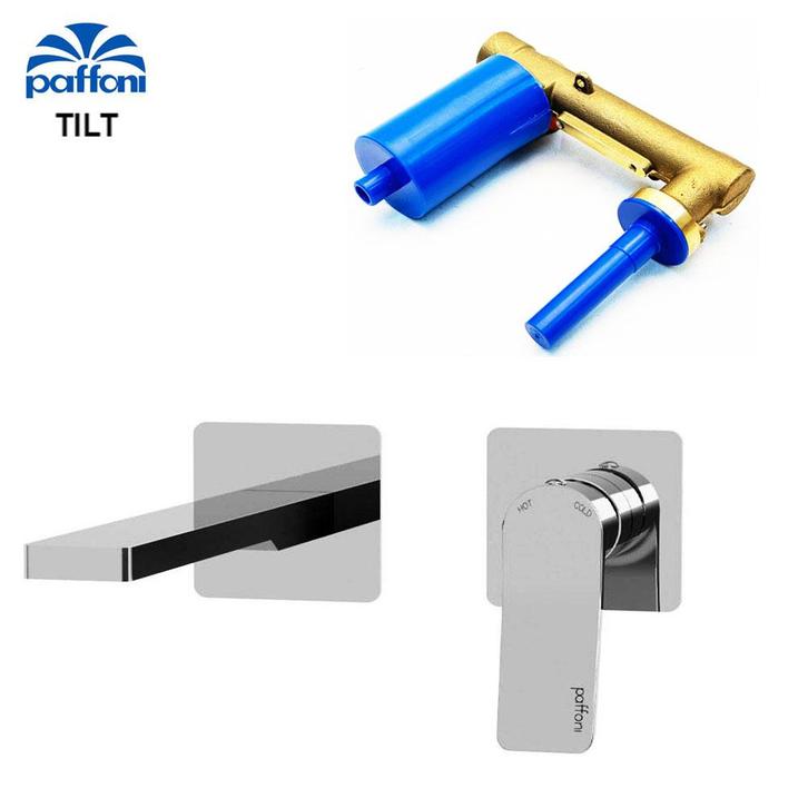 Paffoni Tilt wand inbouw 2 gats wastafelkraan 200 mm chroom, Doe-het-zelf en Verbouw, Sanitair