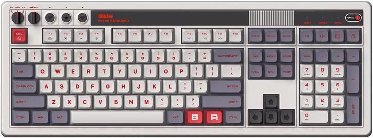8Bitdo Retro 108n – Mechanisch keyboard, Computers en Software, Toetsenborden, Nieuw, Qwerty, Draadloos, Ophalen of Verzenden