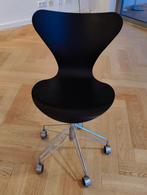 Arne Jacobsen Zwarte bureaustoel - Design klassieker, Ophalen, Zo goed als nieuw, Zwart, Bureaustoel