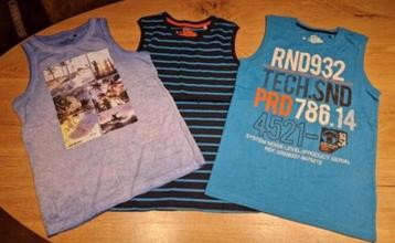 3 Nieuwe shirts zonder mouw, jongen (vallen uit als 158-164) beschikbaar voor biedingen