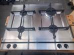 Inbouw kookplaat gas, merk Zanussi, 60x60 cm, Witgoed en Apparatuur, Kookplaten, Ophalen, Gebruikt, 4 kookzones, Inbouw