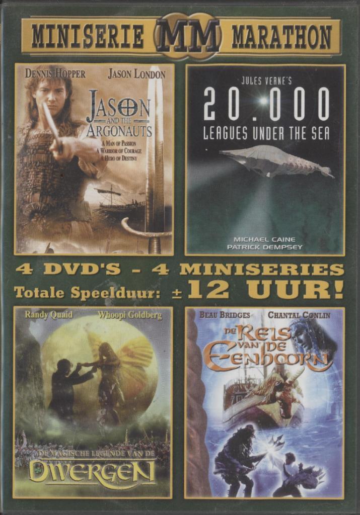 73) 4 Dvd-box: MM maraton; filmtitels in beschrijving, Cd's en Dvd's, Dvd's | Actie, Gebruikt, Actie, Vanaf 12 jaar, Ophalen of Verzenden