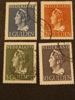 Nvph 346-349 Wilhemina, Postzegels en Munten, Postzegels | Nederland, Verzenden, Na 1940, Gestempeld