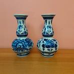 Vintage Delftsblauwe knobbelvazen, Antiek en Kunst, Ophalen of Verzenden