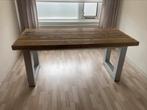 Mooie industriële tafel met steigerhout, Huis en Inrichting, Tafels | Eettafels, Ophalen, 200 cm of meer, 50 tot 100 cm, Zo goed als nieuw