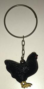 Zwarte kip sleutelhanger, vintage zwarte kip advokaat, Ophalen of Verzenden, Zo goed als nieuw, Dier of Natuur