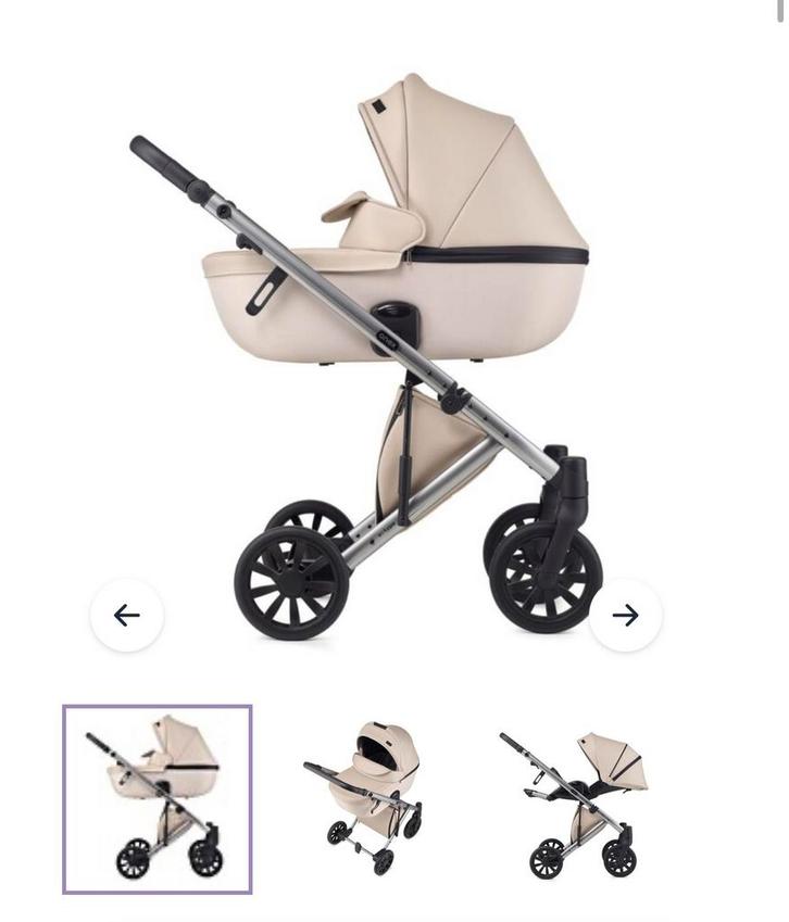 Anex Type e 3-in-1 Kinderwagen - Crème, Kinderen en Baby's, Kinderwagens en Combinaties, Gebruikt, Combiwagen, Overige merken