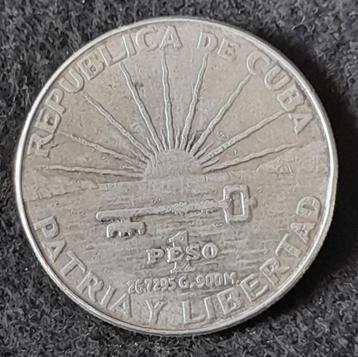 Cuba 1 peso 1953 zilver beschikbaar voor biedingen