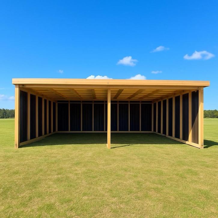 Douglas Overkapping met zwart rabat kompleet !, Tuin en Terras, Bergingen en Tuinkasten, Nieuw, Overige typen, Hout, Ophalen of Verzenden