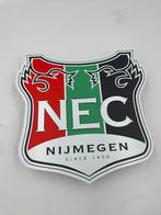 Reclamebord N.E.C. voetbal logo 40x40cm aluminium, Verzenden, Nieuw, Reclamebord