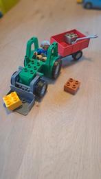 Tractor met aanhangwagen Duplo 4687 - compleet, Complete set, Duplo, Ophalen of Verzenden, Zo goed als nieuw