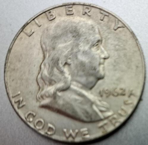 Verenigde Staten, Half Dollar 1962 D - zilver, Postzegels en Munten, Munten | Amerika, Losse munt, Noord-Amerika, Zilver, Ophalen of Verzenden