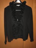 Zwart artistiek vest met roezels DOLCE VITA 44-46 snazzeys, Verzenden, Zwart, Maat 42/44 (L), Nieuw