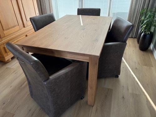 Eethoek, Huis en Inrichting, Complete eetkamers, Gebruikt, 4 tot 6 stoelen, Ophalen