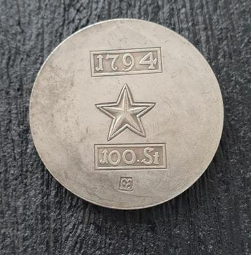 100 stuivers1794 Beleg van Maastricht Replicaverzamelmunt beschikbaar voor biedingen