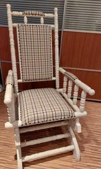Vintage Engelse schommelstoel, Huis en Inrichting, Stoelen, Ophalen, Zo goed als nieuw, Stof, Eén