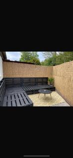 Grote palletbank incl. kussens, Tuin en Terras, Tuinsets en Loungesets, Bank, Hout, Ophalen