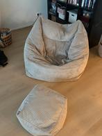 Zitzak Fauteuil met poef Morgan, Huis en Inrichting, Zitzakken, Ophalen of Verzenden, Zo goed als nieuw