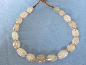 Antieke ketting in bergkristal meloen kralen - India ca. 190 beschikbaar voor biedingen
