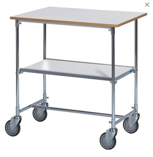 Z.G.A.N ERGOBJORN ROLTAFEL MET TWEE PLATEAUS &  100 KG, Doe-het-zelf en Verbouw, Transportwagens, Zo goed als nieuw, Overige typen