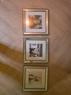 Set van 3 fotolijsten met spiegelrand, Audio, Tv en Foto, Fotografie | Fotolijsten, Ophalen, Nieuw