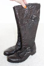 Mooie Vintage Leren Vibram Laarzen2 (Maat 40) s14 € 35,-, Bruin, Ophalen of Verzenden, Zo goed als nieuw, Hoge laarzen