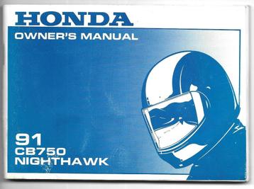 Honda CB750 Nighthawk manual handleiding (3870z)