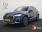 Audi Q5 55 TFSI e Quattro S Line Plug in Hybrid 367pk PHEV |, Automaat, Gebruikt, 4 cilinders, Blauw