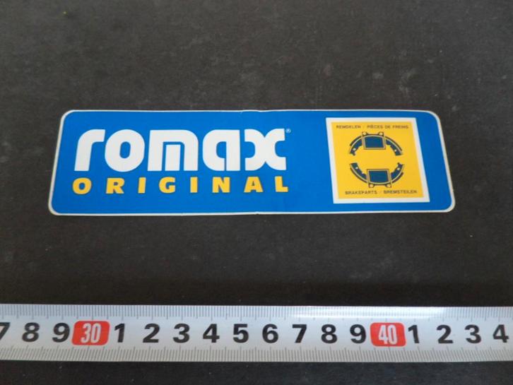 sticker ROMAX Original  remdelen *, Verzamelen, Stickers, Zo goed als nieuw, Ophalen