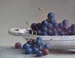 Schilderij druiven in een schaal. Hans Habraken., Antiek en Kunst, Ophalen of Verzenden
