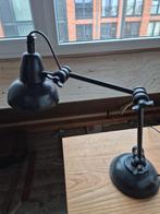 Scharnier bureaulamp LOODS 5 Mat zwart, Huis en Inrichting, Lampen | Tafellampen, Ophalen, Gebruikt, Metaal, Minder dan 50 cm