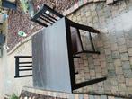 Gratis tafel met 2 stoelen, Huis en Inrichting, Tafels | Kaptafels, Ophalen, Gebruikt, 50 tot 100 cm, Minder dan 100 cm