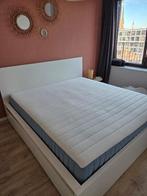 IKEA MALM hoog bed 180x200 - 4 lades + matras en accessoires, Huis en Inrichting, Slaapkamer | Bedden, Ophalen, Wit, Tweepersoons